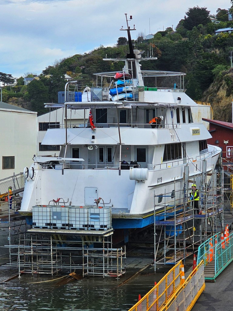 Vessel under repair in our Lyttelton yard
